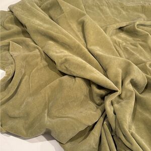 Elegant Olive Velvet Curtains